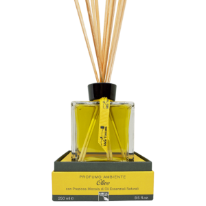 ROOM DIFFUSER OLIVO/ Prabangaus eterinių aliejų mišinio namų kvapas „Olivo“, 250 ml (be medinių lazdelių)