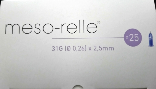 Micro Mesorelle needles 31Gx2,5mm, 25 vnt.