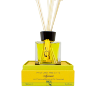 ROOM DIFFUSER CITRUS FRUITS/ Prabangaus eterinių aliejų mišinio namų kvapas „Citrus Fruits“, 250 ml (be medinių lazdelių)