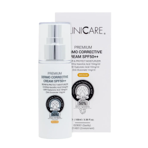 Cliniccare PREMIUM Dermo Corrective Cream SPF50 (MEDIUM)/ Koreguojamasis kremas SPF50++, 100 ml
