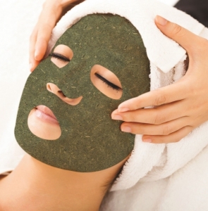 Leaf Mask® Green Tea Mint/Sausa lakštinė kaukė su žaliąja arbata ir pipirmėtėmis, 1 vnt.