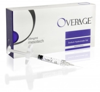 OVERAGE VIOLET (DEEPER)  Užpildas veido formavimui, modeliavimui ir tūrio atstatymui 23 mg/ml (stabilizacija ++++), 2 ml