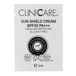 Sun Shield Cream (SPF30) / Drėkinamasis kremas nuo saulės SPF30, 2 ml